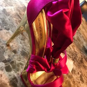 Beautiful Pink Heels by Bakers. Worn only once!